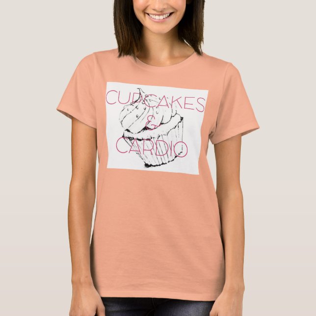 T-shirt Cupcakes et cardio-boxy (Devant)