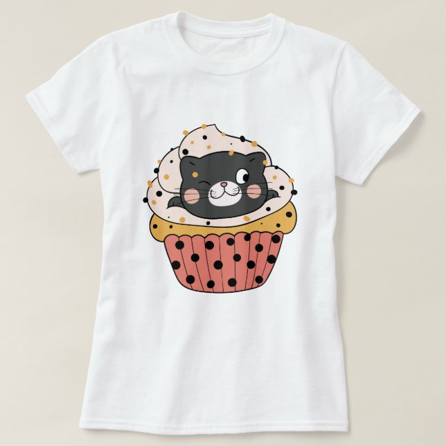 T-shirt Cupcat (Design devant)