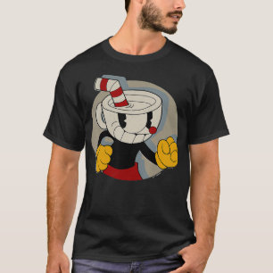T-shirt Cuphead Circle Shadow Portrait jeu vidéo 