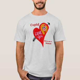 T-shirt Cupid Apporte-Moi Ma Déesse Valentine Humour