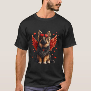 T-shirt Cupid Berger Allemand Saint-Valentin Amateur de Ch