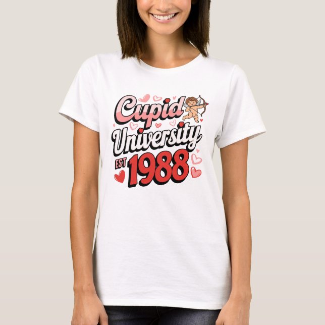 T-shirt Cupid University: Love's School of Hearts (Devant)