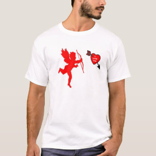 T-Shirt Cupidé et Rouge Coeur