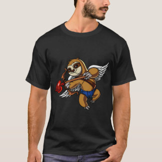 T-shirt Cupidon de la Saint-Valentin paresseux