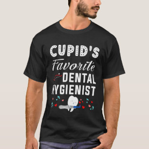 T-shirt Cupidons Dental Hygiéniste Dentaire Favori Valenti