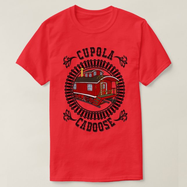 T-shirt cupola classique en bois caboose (Design devant)
