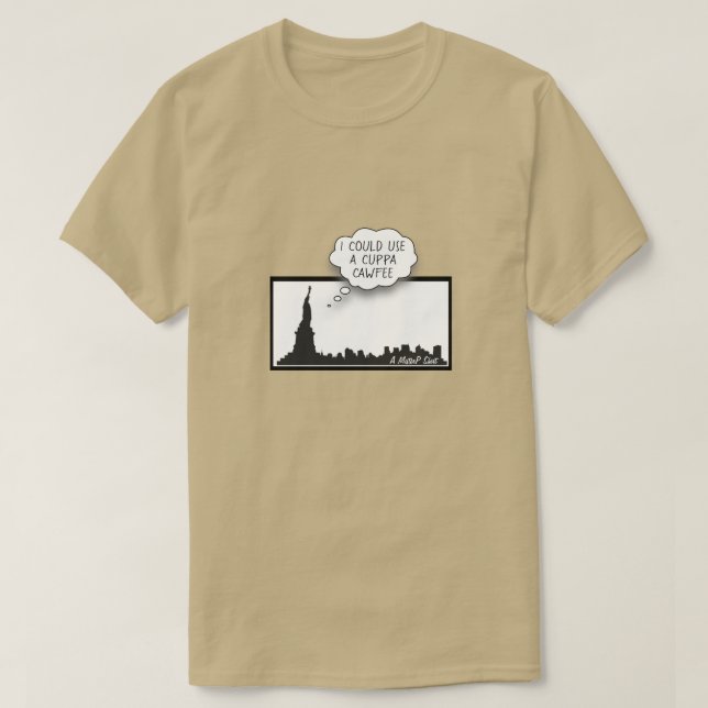 T-shirt Cuppa Cawfee - Une chemise MisterP (Design devant)