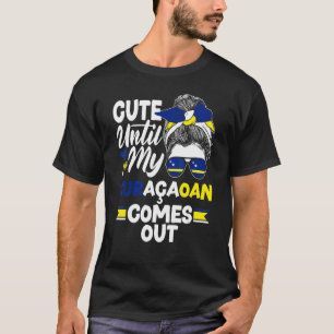 T-shirt Curaçao Drapeau Mignonne Jusqu'À Ce Que Mon Curaon