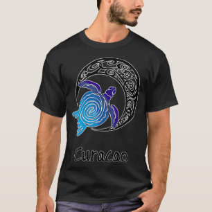 T-shirt Curaçao Tribal Turtle Design Souvenir