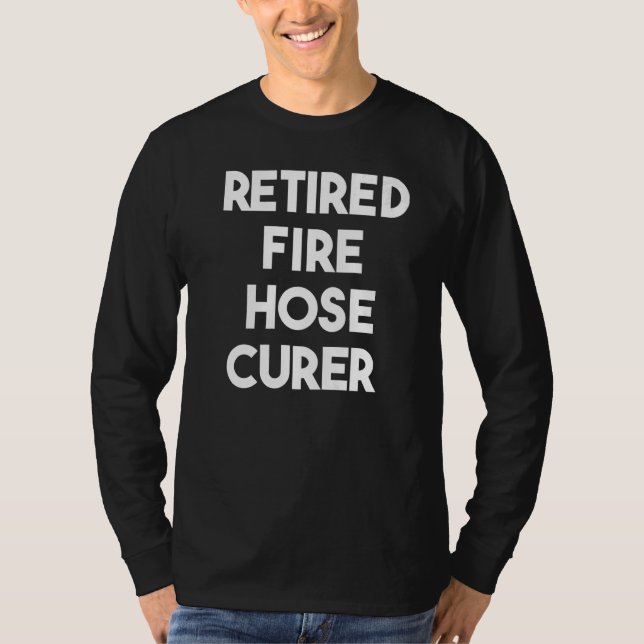 T-shirt Curateur de tuyau d'incendie retraité (Devant)