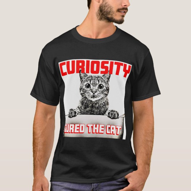 T-shirt Curiosité soignée Chat (Devant)