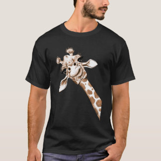 T-shirt Curious Giraffe Funny Zoo Animal Costume Cadeau