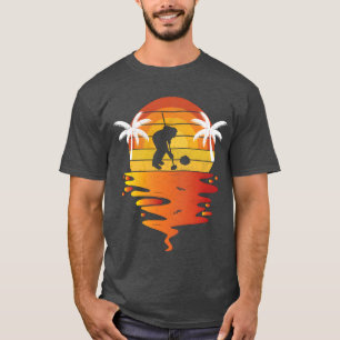 T-shirt Curleuse rétro coucher de soleil 70s vintage amie