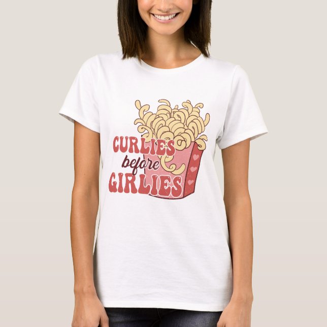 T-shirt Curlies avant les filles (Devant)