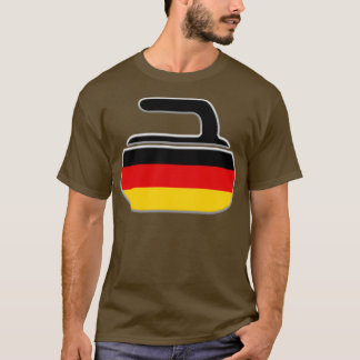 T-shirt Curling Allemand Drapeau Curling Pierre