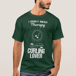 T-shirt Curling Amant Drôle Design Pour Cadeau 3