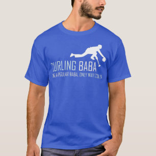 T-shirt Curling Baba Funny Curler traîneau cadeau