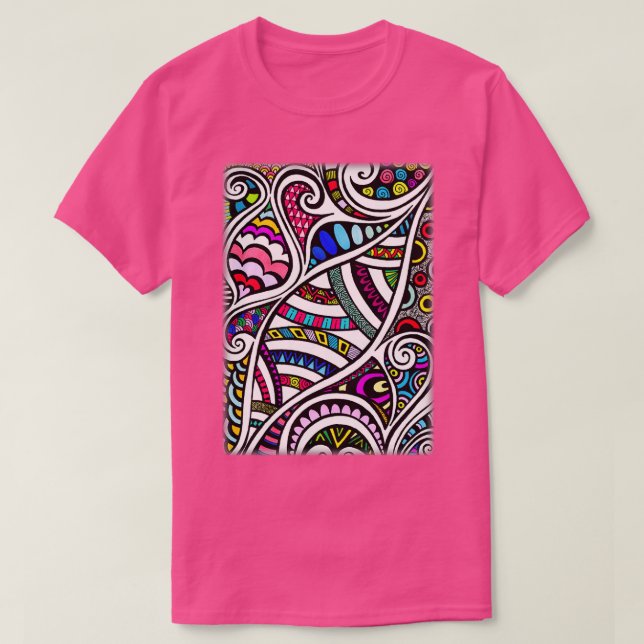 T-shirt Curling coloré (Design devant)