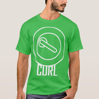 T-shirt Curling Curling Rock Graphic