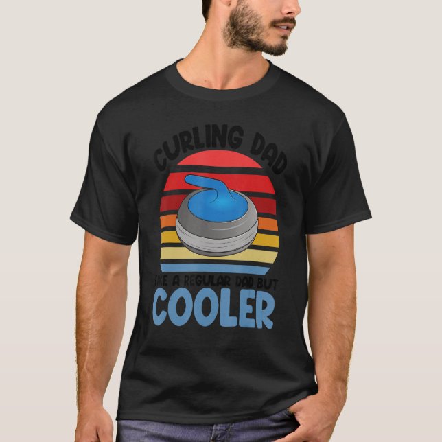 T-shirt Curling Dad Gaming   Women World's Greatest Curlin (Devant)