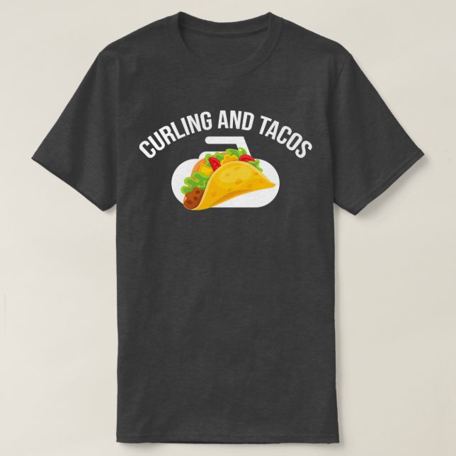 T-shirt curling et tacos drôle cadeau (Design devant)