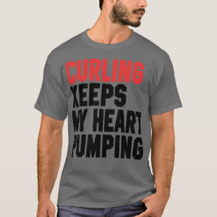 T-shirt Curling Garde Mon Coeur Pompage 2