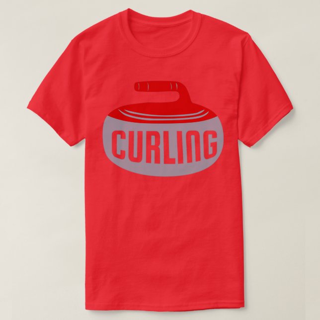 T-shirt Curling Glisse Curling Lover Idée cadeau (Design devant)