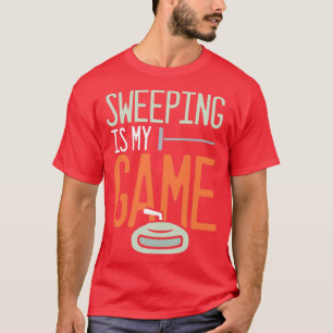 T-shirt Curling Ice Sports d'hiver balayer Curler