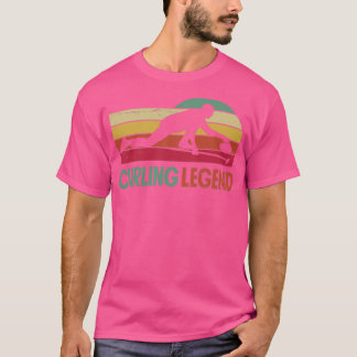 T-shirt Curling Lecteur Curler Curling Légende