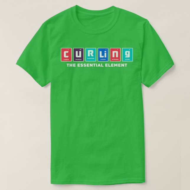 T-shirt Curling Lecteur Curler Curling L'élément (Design devant)