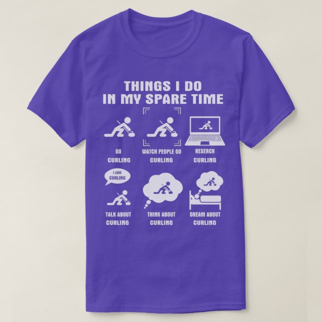 T-shirt Curling Lover 2 (Design devant)