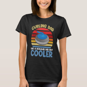 T-shirt Curling Papa Jouer les femmes plus grand curling d