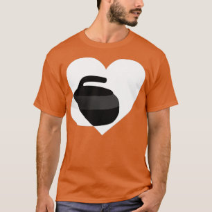 T-shirt Curling pierre au coeur