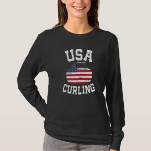 T-shirt Curling Pour Hommes Femmes Joueuses De Curling Usa