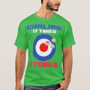 T-shirt Curling prend des pierres Curling jeu de curling