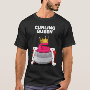 T-shirt Curling Queen Girls Curling Team Joueuse Femme Cur