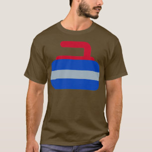 T-shirt Curling Rock Curling Stone Sports d'hiver