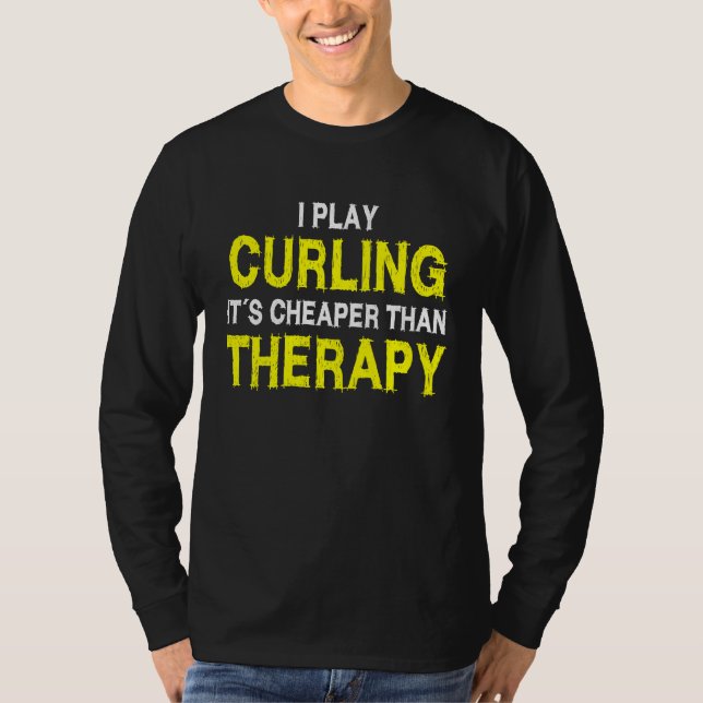 T-shirt curling saying curling curling player (Devant)