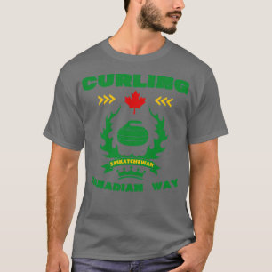 T-shirt Curling voie canadienne Saskatchewan