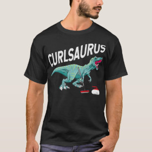 T-shirt Curlsaurus Curling Saurus Dinosaure Curling Fer
