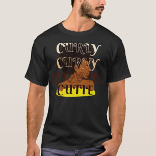 T-shirt Curly Courbe amel Cutie cheveux naturels Reine afr