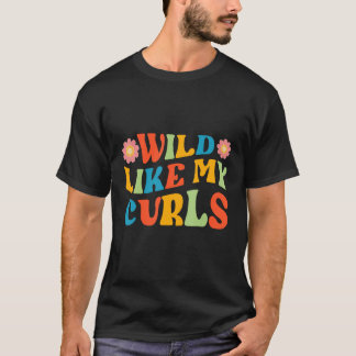 T-shirt Curly Hair Leopard Toddler Girls Wild Like My Curl