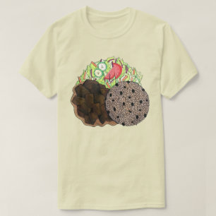 T-shirt Curry Chèvre Riz et pois Jamaïcain Caraïbes Nourri