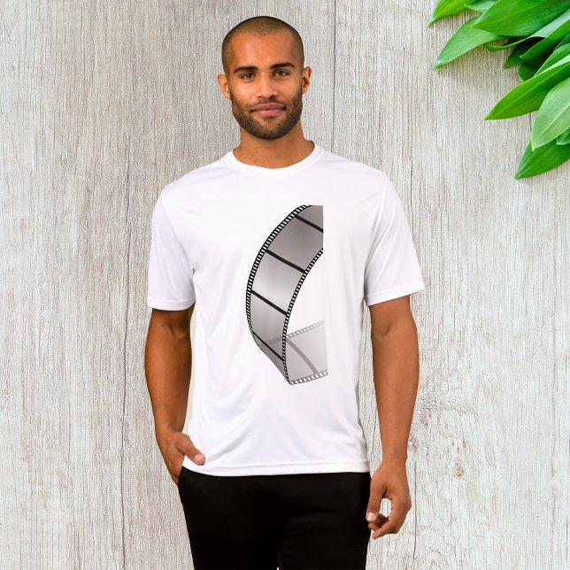 T-shirt Curved Blank Film Strip (Créateur téléchargé)