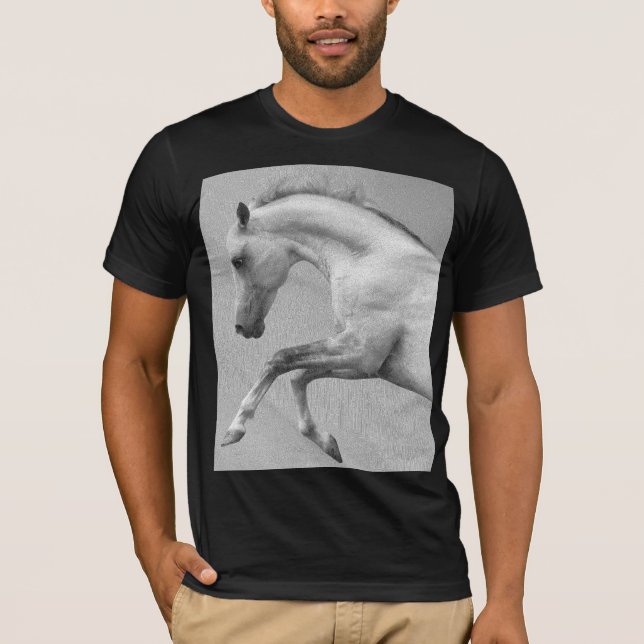 T-shirt Curvet Horloge Mens Bella+Canvas Manches Courtes (Devant)