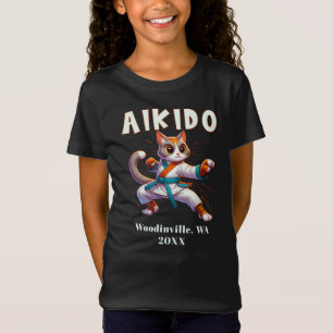 T-Shirt Custom Aikido Martial Arts Nom de la date