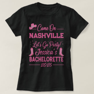 T-shirt Custom Barbiecore Cowboy Bachelorette Party 