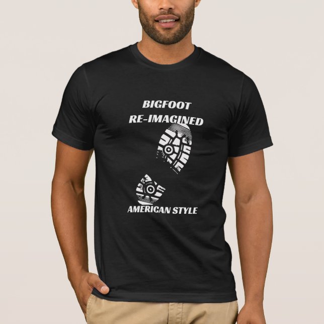 T-shirt Custom Big Foot Re-imaginé Big Foot Funny Bigfoot (Devant)