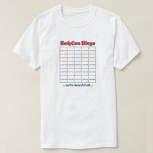 T-Shirt "Custom BodyCam Bingo 1" (blanc 2)