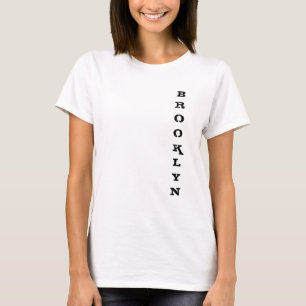 T-shirt Custom Brooklyn New York City Nyc Modèle Basic